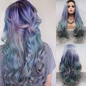 - 22” RAINBOW  BODY WAVY LACE FRONT WIG *NEW*